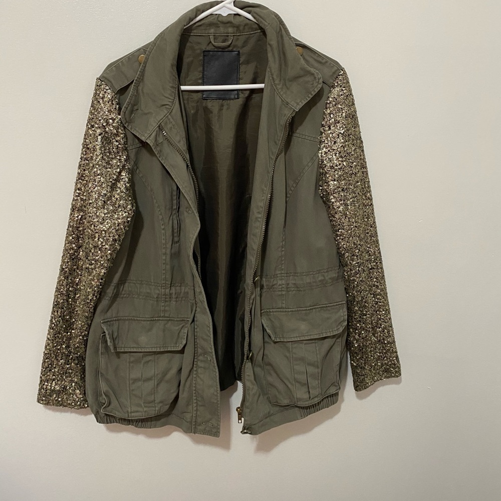 Sequin Army Jacket